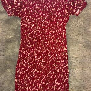 Floral mini stretch dress